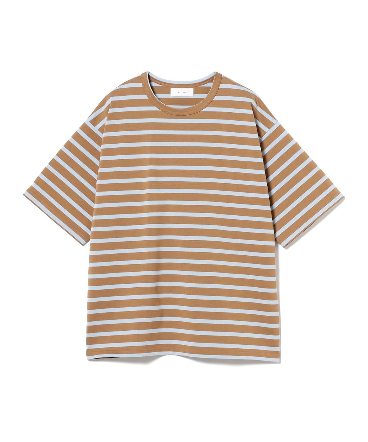 WELLDER ウェルダー / Stripe Short Sleeve Tシャツ・カットソー MEN Camel×Light Blue 4 WELLDER ウェルダー / Stripe Short Sleeve Tシャツ・カットソー MEN Camel×Light Blue 4