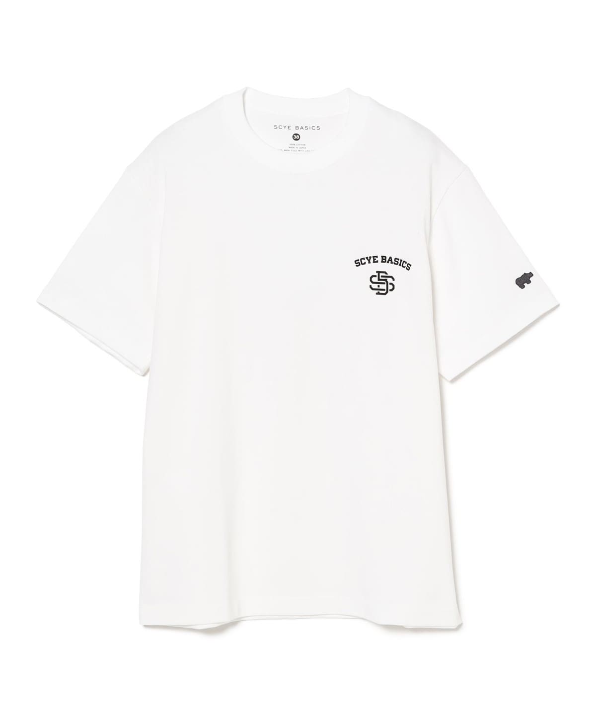 Scye サイ / Monogram Logo T-Shirt Tシャツ・カットソー MEN WHITE 36 Scye サイ / Monogram Logo T-Shirt Tシャツ・カットソー MEN WHITE 36