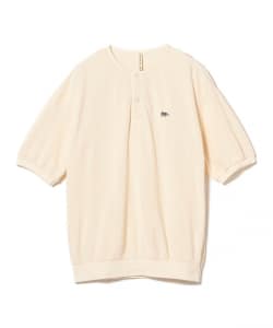 Scye / Cotton Pique Henley Neck Shirt