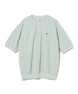 Scye / Cotton Pique Henley Neck Shirt