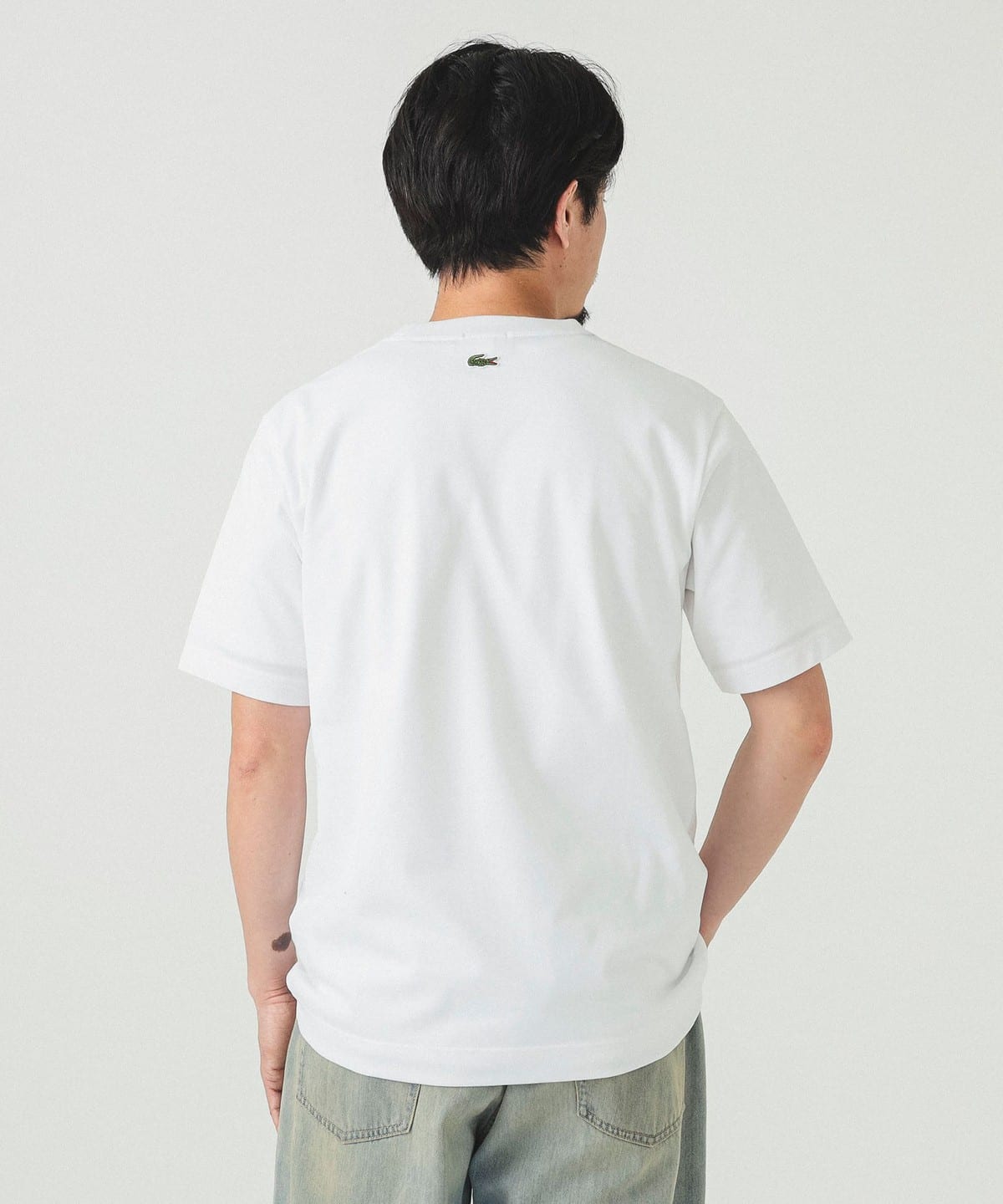 BEAMS（ビームス）【別注】LACOSTE / バッジ カノコ Tシャツ（T