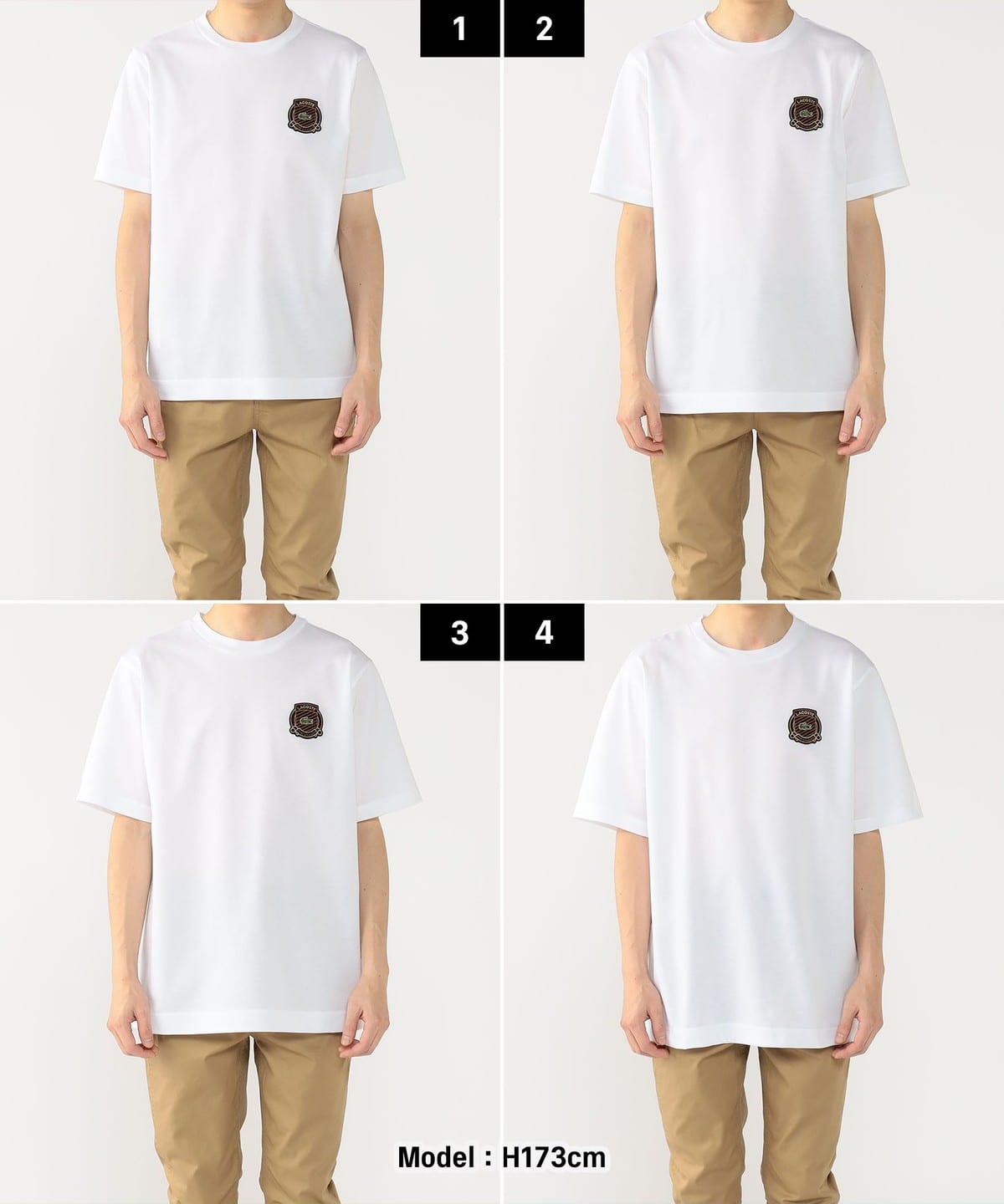 BEAMS（ビームス）【別注】LACOSTE / バッジ カノコ Tシャツ（Tシャツ