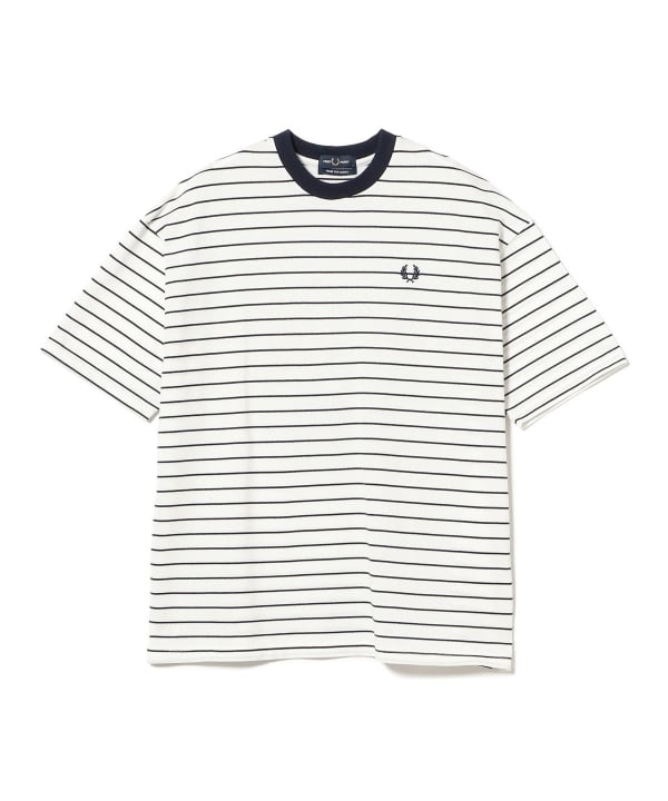 Tシャツ・カットソー FRED PERRY [Women's] Stripe Rib T-shirt 5FT1984 BEAMS（ビームス）【別注】FRED PERRY / RELAXED STRIPE PIQUE T