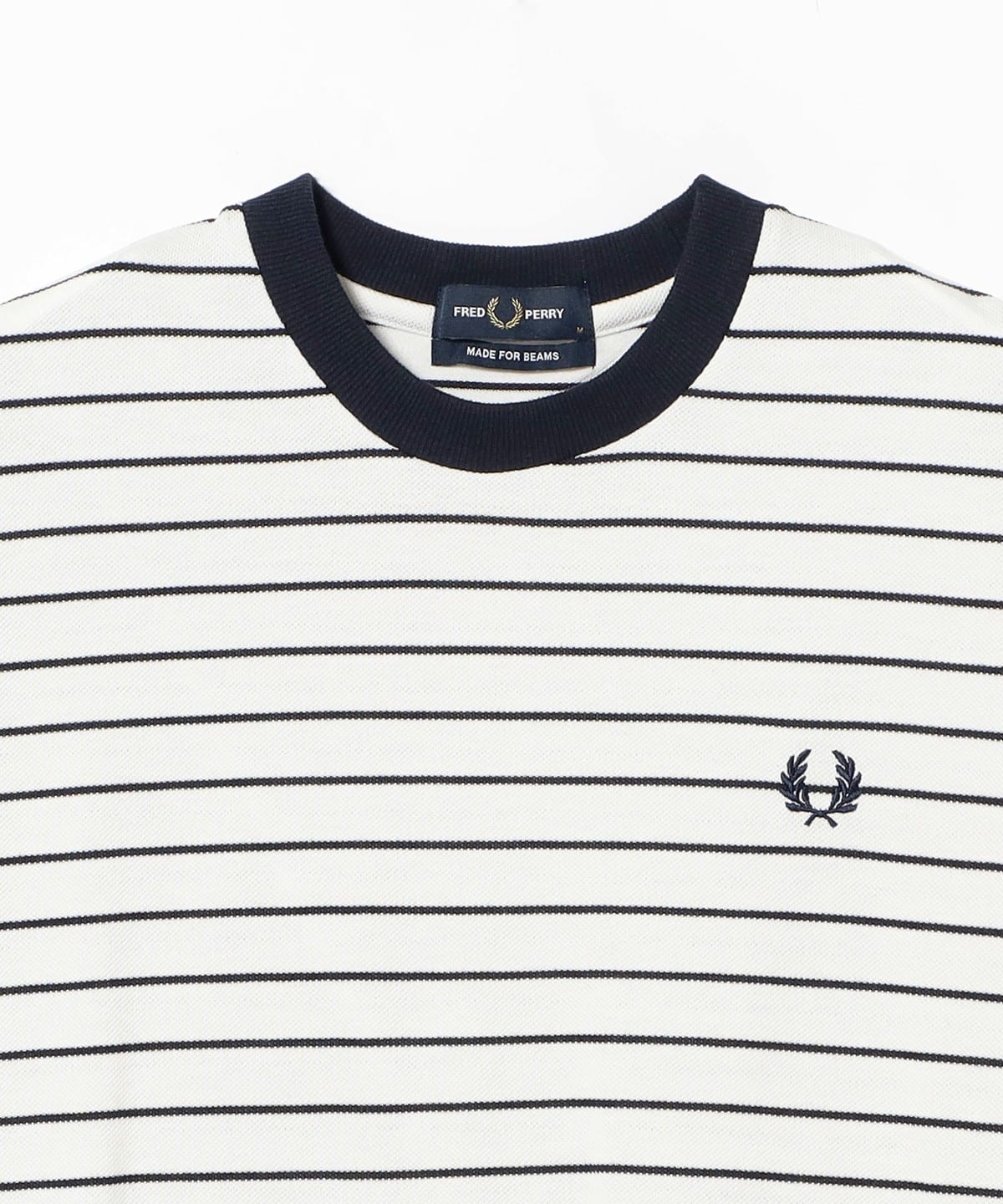 BEAMS（ビームス）【別注】FRED PERRY / RELAXED STRIPE PIQUE T