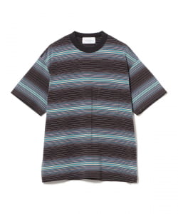 UNUSED / Border Short Sleeve T-shirt