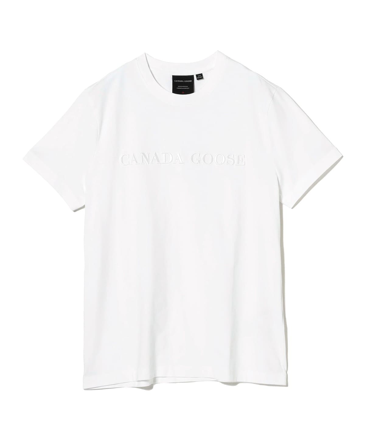 CANADA GOOSE カナダグース / Emersen T-Shirt Embroidered Wordmark Tシャツ・カットソー MEN WHITE S CANADA GOOSE カナダグース / Emersen T-Shirt Embroidered Wordmark Tシャツ・カットソー MEN WHITE S