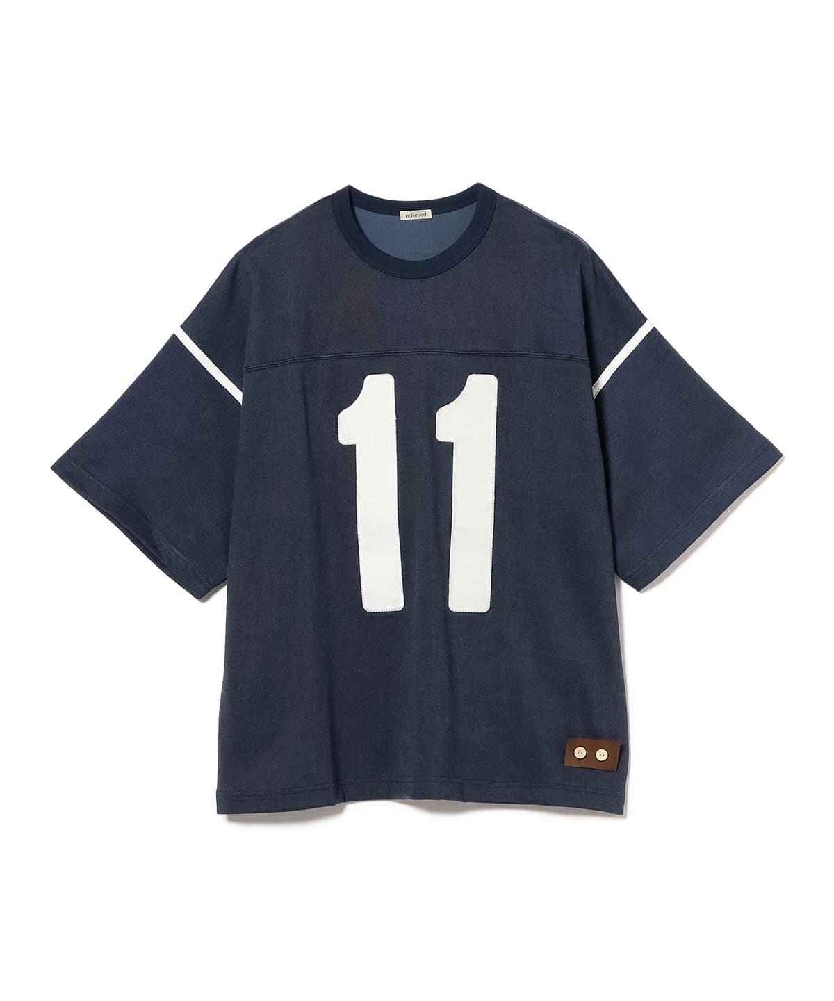 refomed / "11" FOOTBALL TEE Tシャツ・カットソー MEN NAVY 2 refomed / "11" FOOTBALL TEE Tシャツ・カットソー MEN NAVY 2
