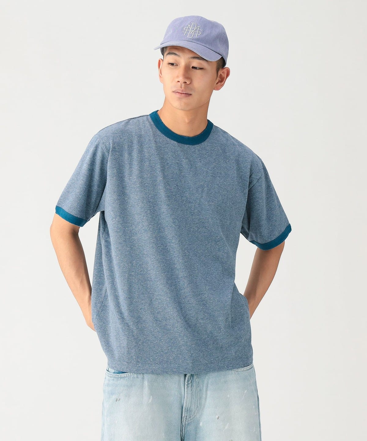 BEAMS（ビームス）ダメージ リンガー Tシャツ【リラックスフィット