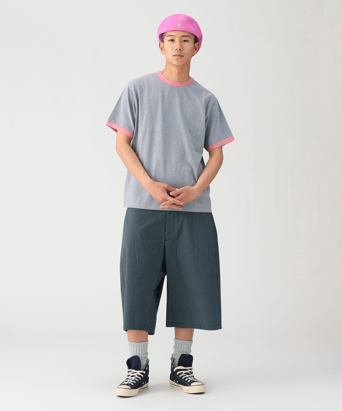 BEAMS（ビームス）ダメージ リンガー Tシャツ【リラックスフィット 