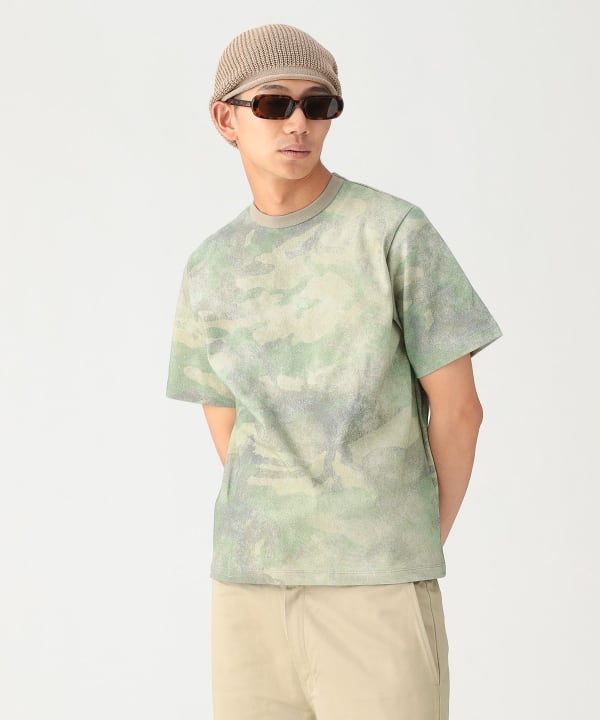 迷彩印花T恤 【基本款合身】 Model:179cm Size:L