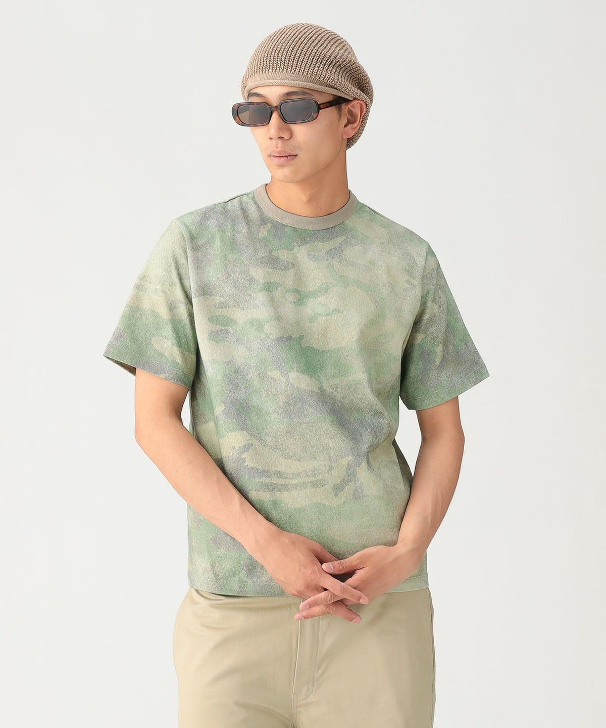 BEAMS（ビームス）カモフラージュ プリント Tシャツ【ベーシック