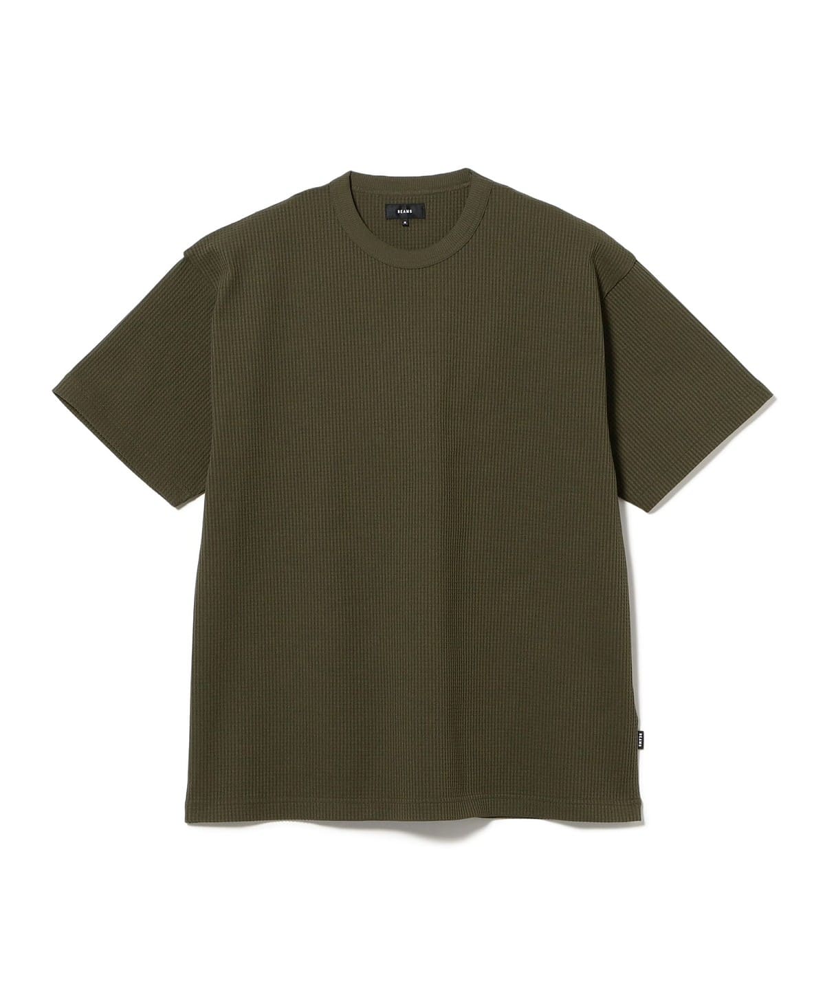BEAMS（ビームス）ストレッチ ワッフル Tシャツ【リラックスフィット