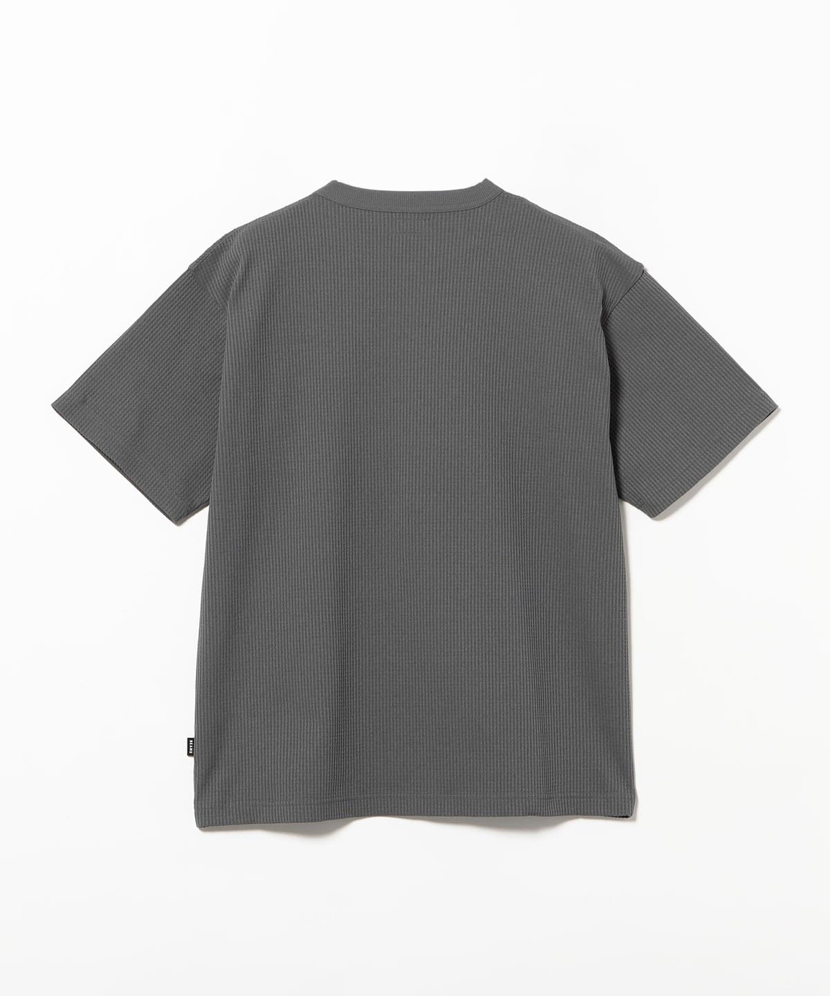 BEAMS（ビームス）ストレッチ ワッフル Tシャツ【リラックスフィット 