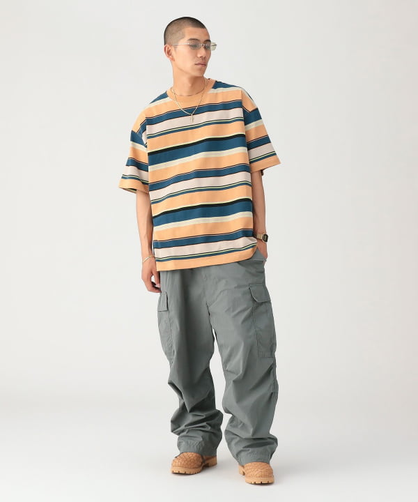 Multi-stripe T-shirt [Wide Fit] Model: 179cm Size: L