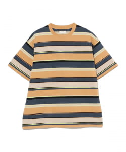 マルチ ボーダー Tシャツ 【ワイドフィット】