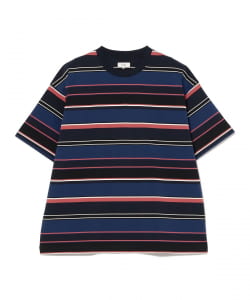 マルチ ボーダー Tシャツ 【ワイドフィット】