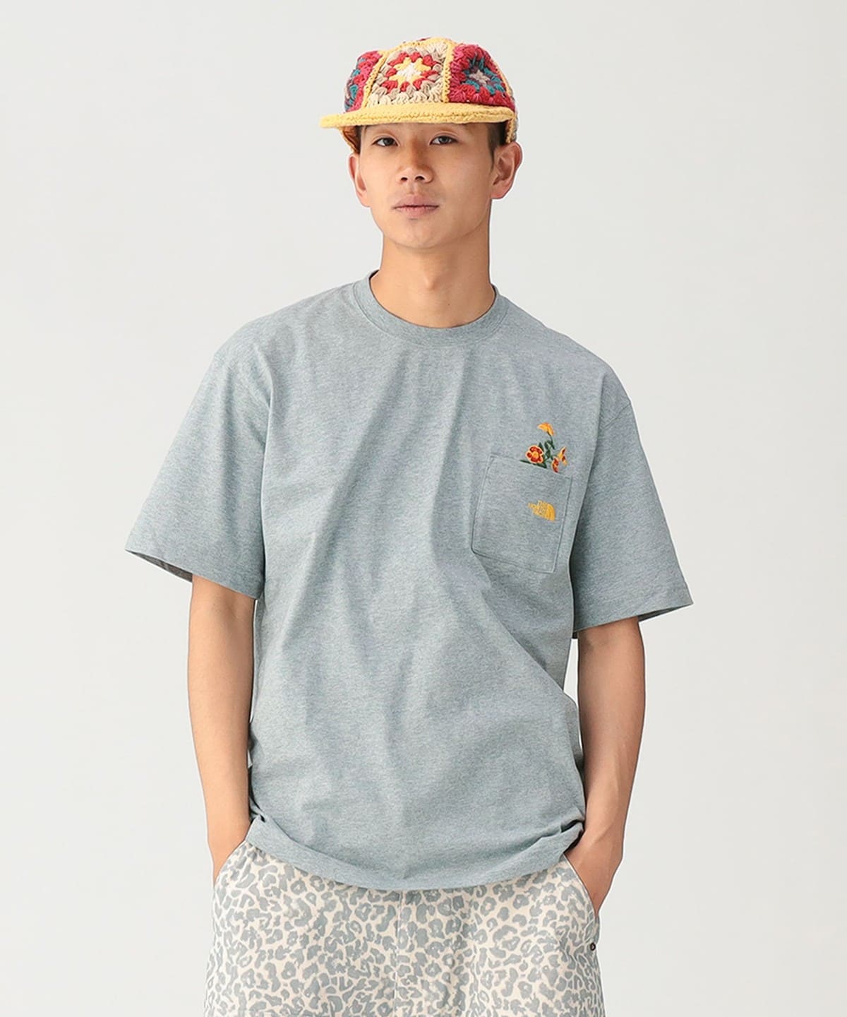 BEAMS (BEAMS) THE NORTH FACE / S/S FD Flower Logo Tee (T-shirt/Cut