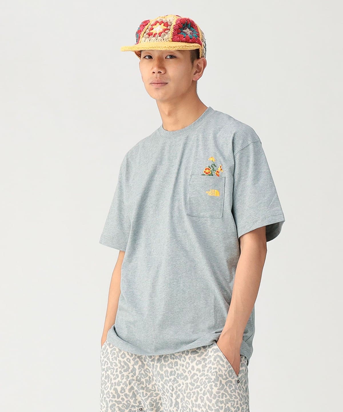 BEAMS（ビームス）THE NORTH FACE / S/S FD Flower Logo Tee（Tシャツ 