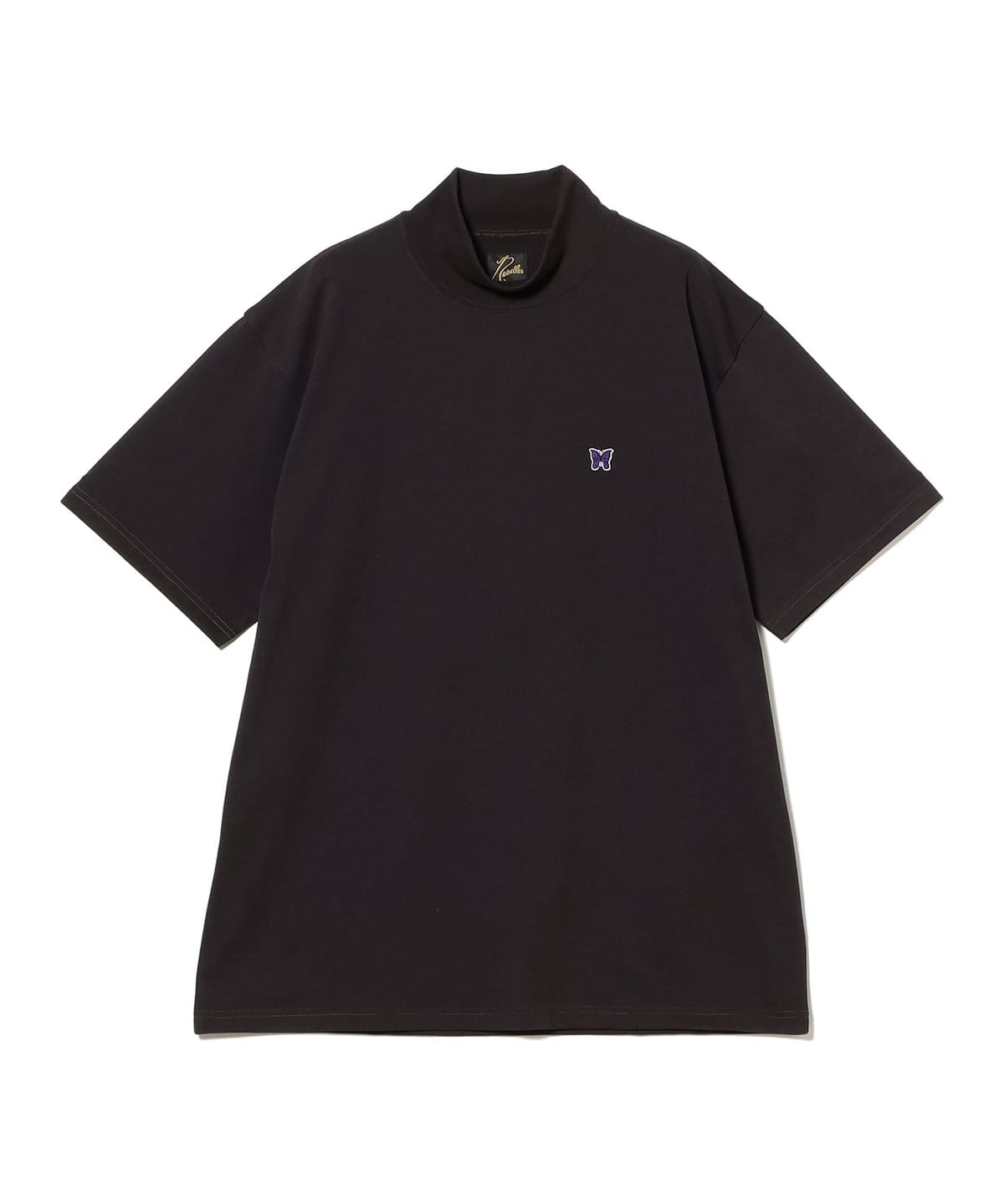 NEEDLES �j�[�h���Y / S/S Mock Neck Tee - Poly Jersey T�V���c�E�J�b�g�\�[ MEN Dk. Purple L