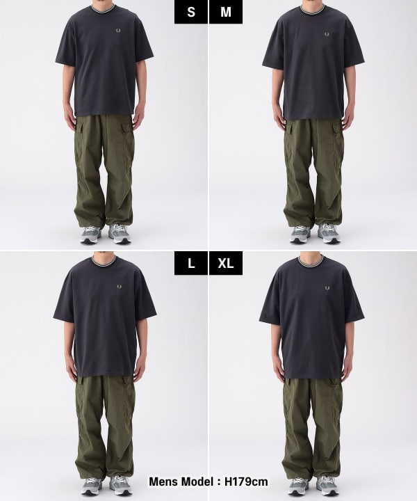 【別注】FRED PERRY / Oversized Tipped Pique T-shirt