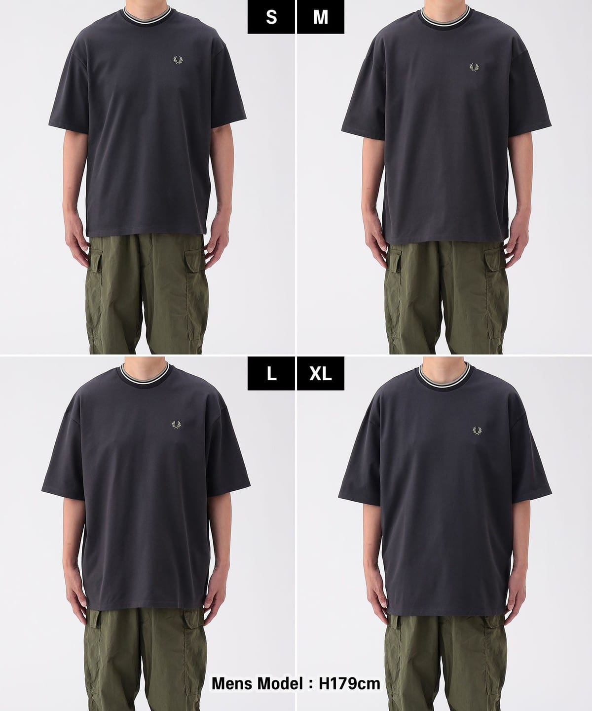 BEAMS（ビームス）【別注】FRED PERRY / Oversized Tipped Pique T