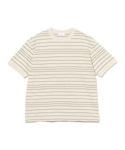 UNUSED / BORDER SHORT SLEEVE T-SHIRT