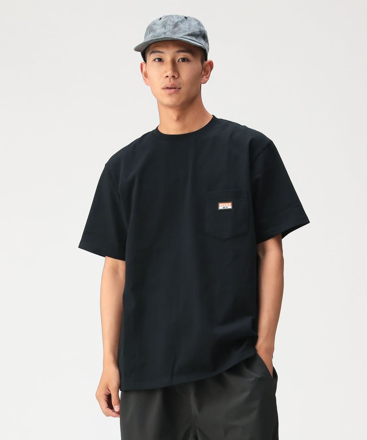 BEAMS（ビームス）ヘビーウエイト ロゴワッペン Tシャツ【ベーシック 