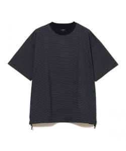 マイクロ ボーダー Tシャツ【ワイドフィット】