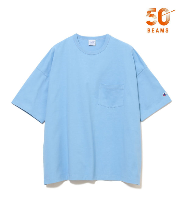 BEAMS（ビームス） 【別注】Champion by MIN-NANO / ポケット Tシャツ