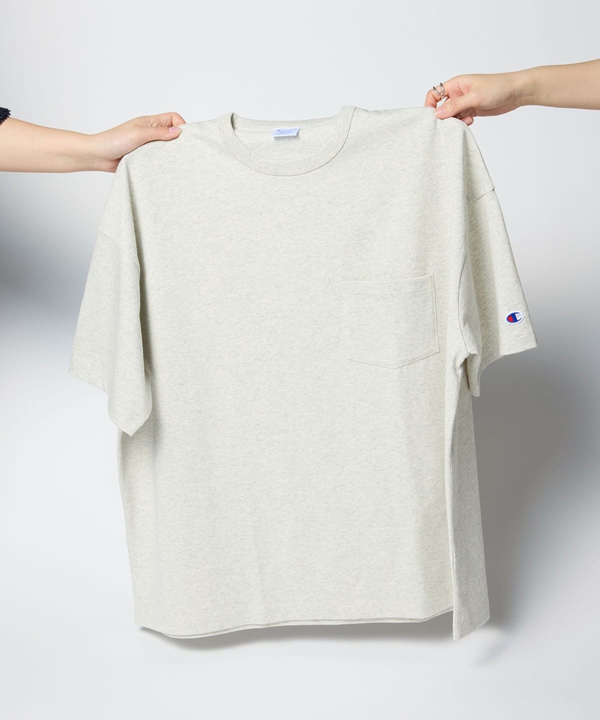 BEAMS（ビームス） 【別注】Champion by MIN-NANO / ポケット Tシャツ