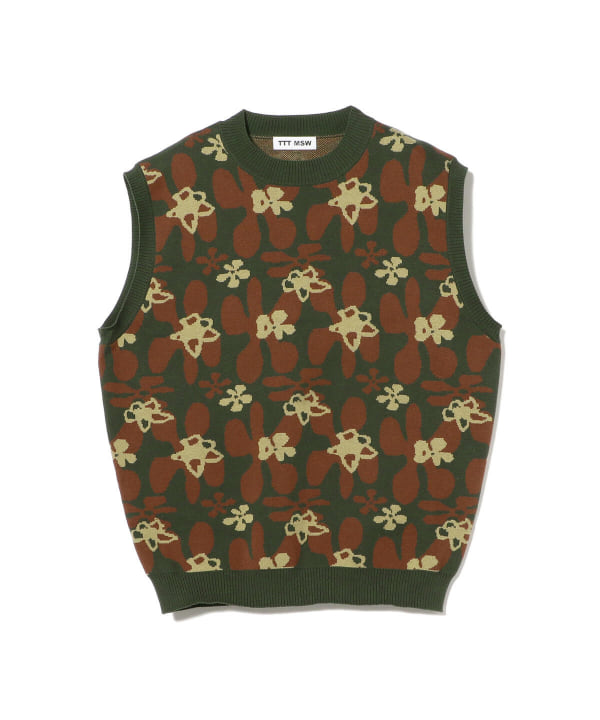 BEAMS（ビームス）TTTMSW / Flower Camo Knit Vest（トップス ベスト