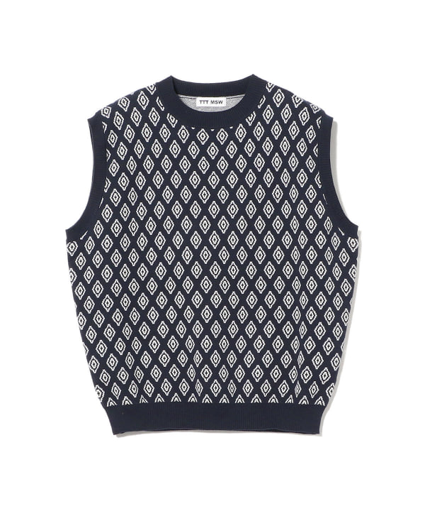 BEAMS（ビームス）TTTMSW / Diamond Knit Vest（トップス ニット