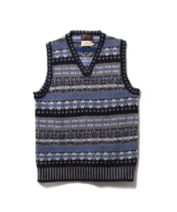 ▲GIM KNIT WEAR×BEAMS PLUS / 別注 Vネック ベスト