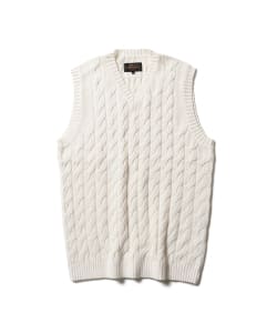 ▲BEAMS PLUS / ケーブル ニットベスト