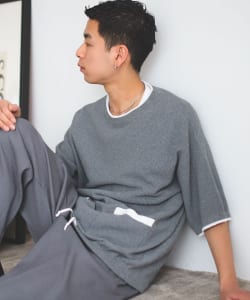 ▲BEAMS / ショート スリーブ スモック ニット