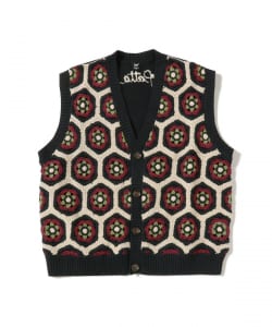 ▲PATTA / Flower Crochet Sleeveless Cardigan