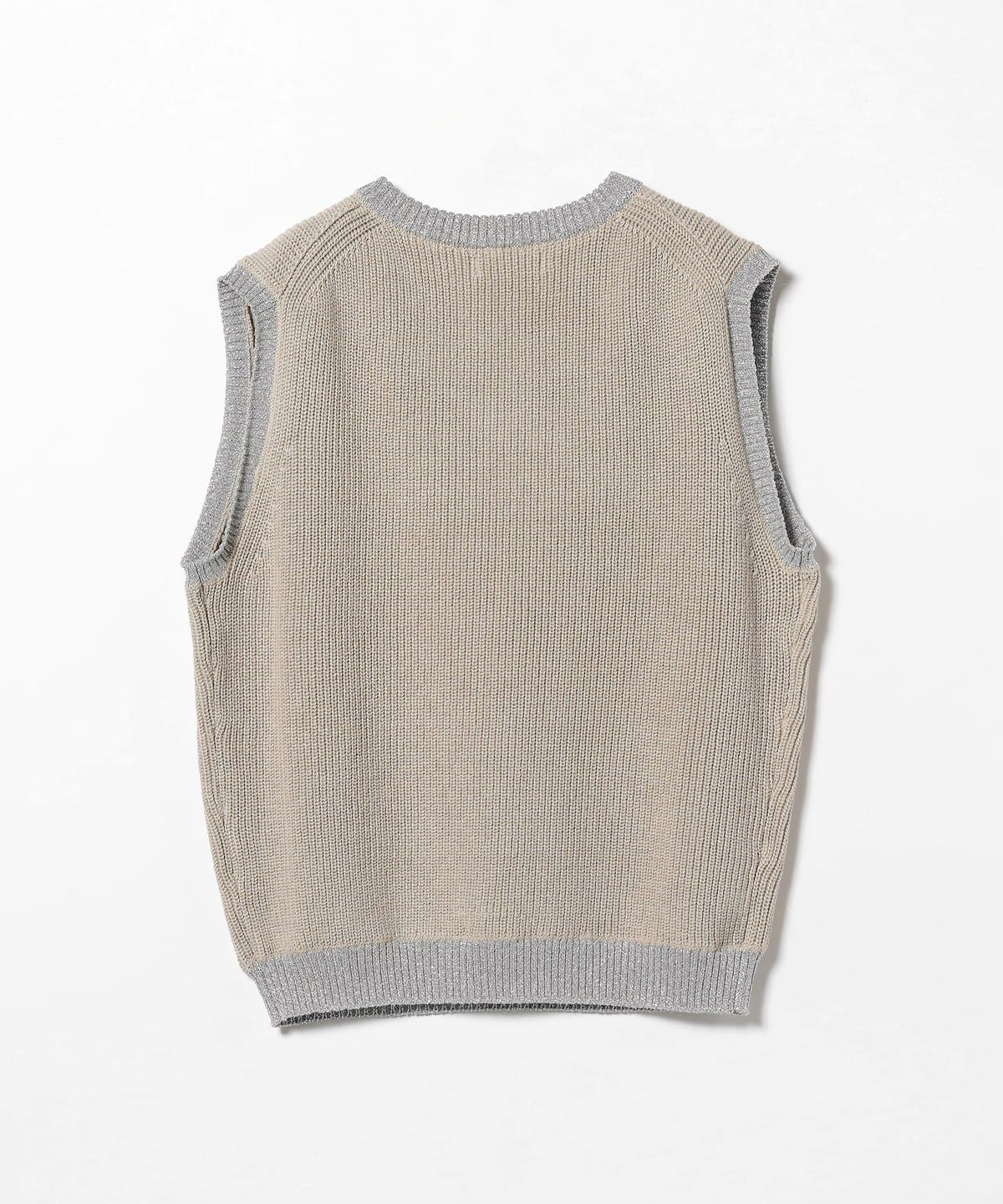 BEAMS（ビームス）TTTMSW / Lame knit vest（トップス ベスト 
