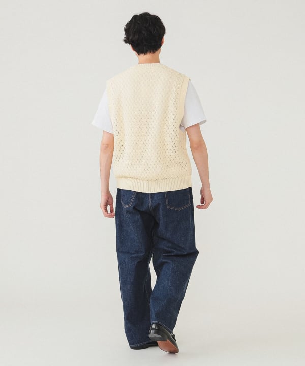 BEAMS（ビームス）メッシュ ニット ベスト（トップス ベスト