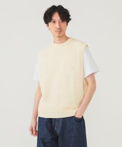 メッシュ ニット ベスト