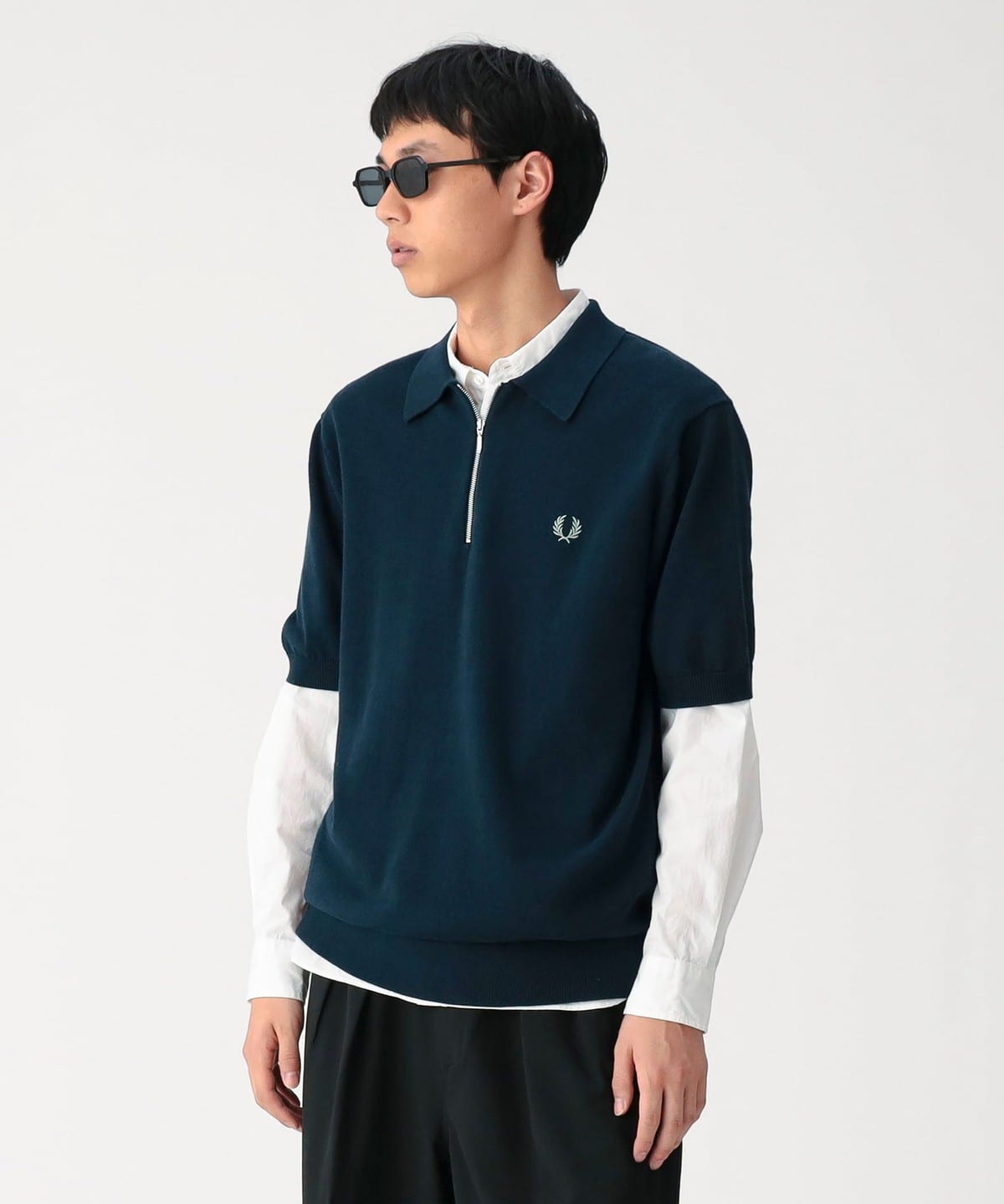 BEAMS（ビームス）【別注】FRED PERRY / Half-Zip Knit Polo（シャツ