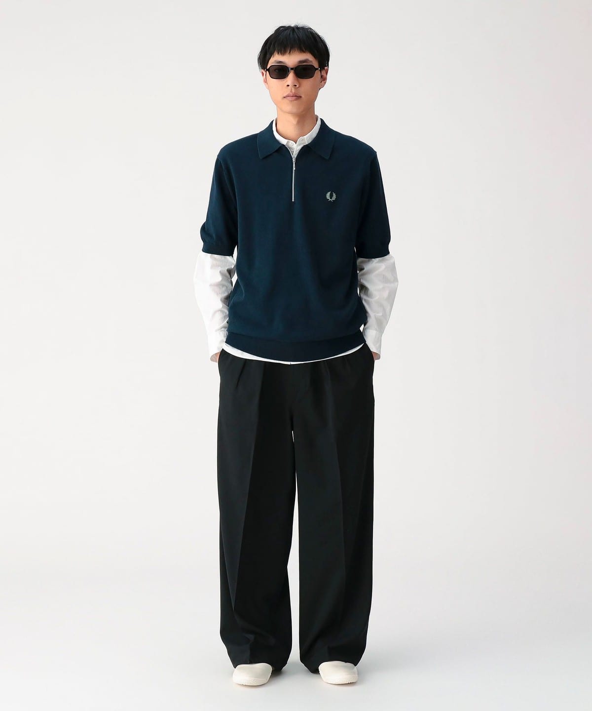 BEAMS（ビームス）【別注】FRED PERRY / Half-Zip Knit Polo（シャツ