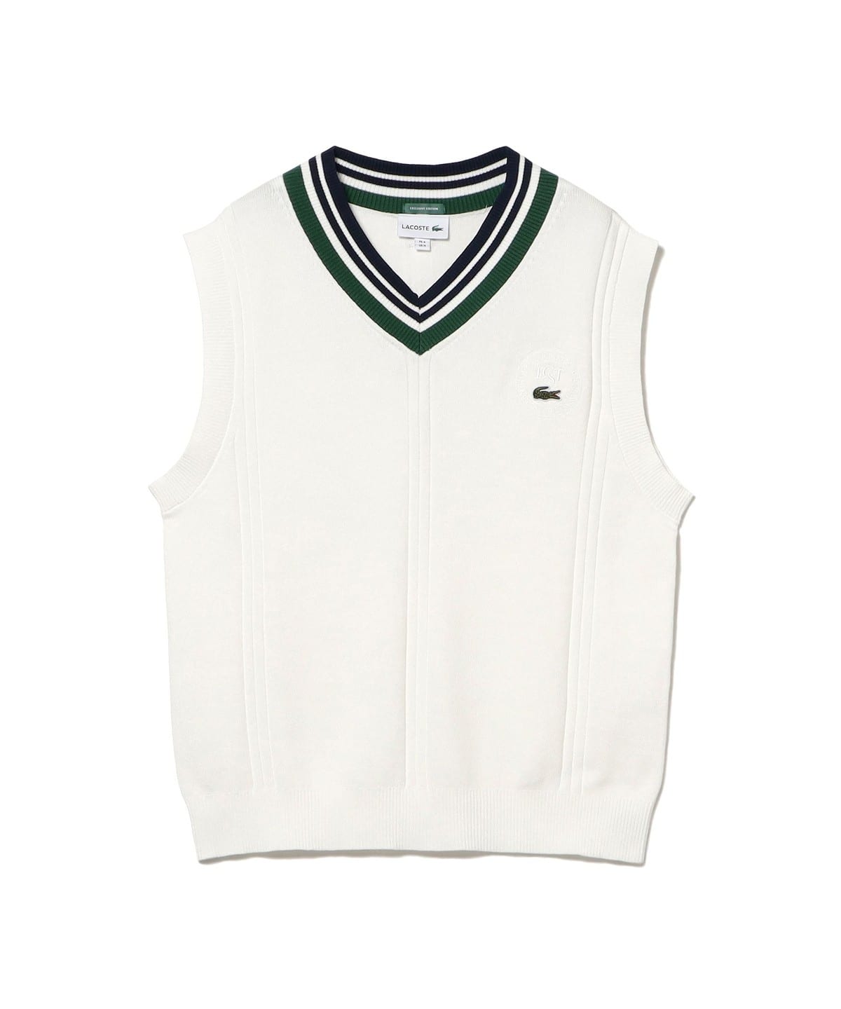 BEAMS（ビームス）【別注】LACOSTE / チルデン ニット ベスト