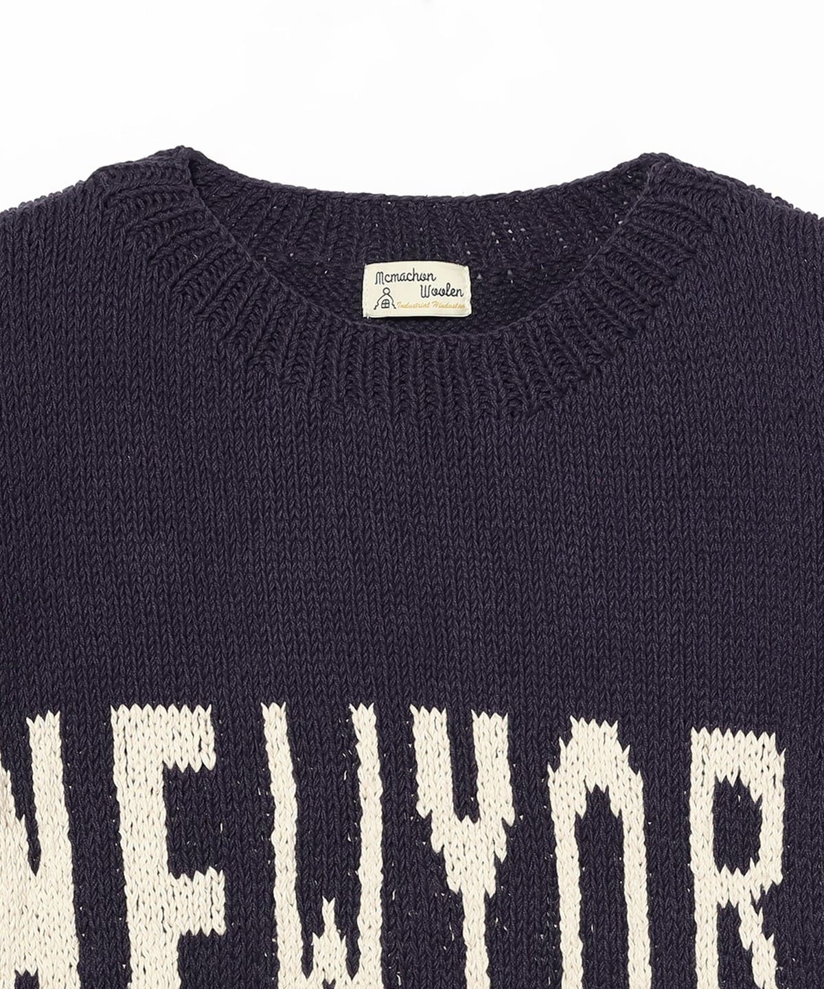 BEAMS（ビームス）MacMahon Knitting Mills / Big S/S Crew Neck Knit