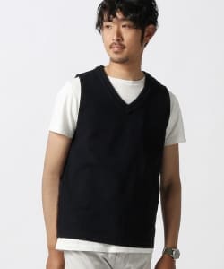 ▲BEAMS / Vネックプルオーバーベスト
