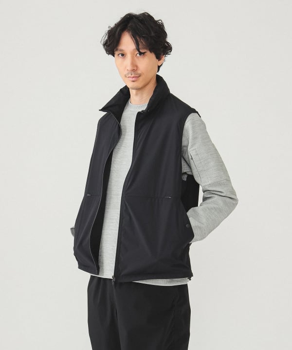 BEAMS GOLF ファー リバーシブルベスト