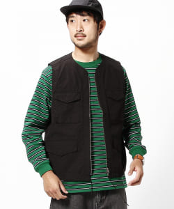 ▲BEAMS / フロントジップ ベスト