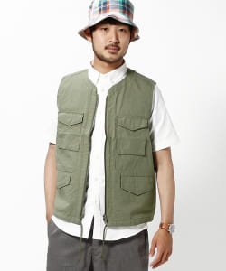 ▲BEAMS / フロントジップ ベスト