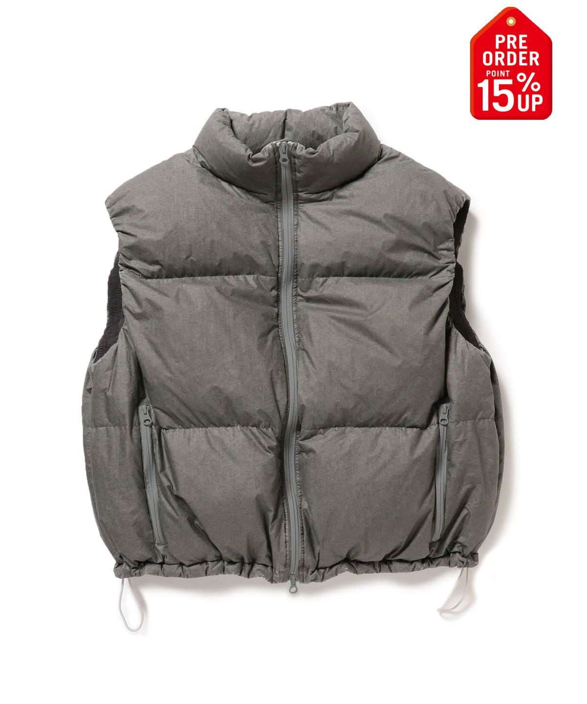 【+15%ポイントUP】フェード ダウンベスト ブルゾン MEN GREY L 【+15%ポイントUP】フェード ダウンベスト ブルゾン MEN GREY L
