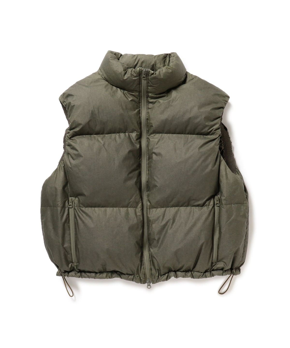 フェード ダウンベスト ブルゾン MEN OLIVE XL フェード ダウンベスト ブルゾン MEN OLIVE XL