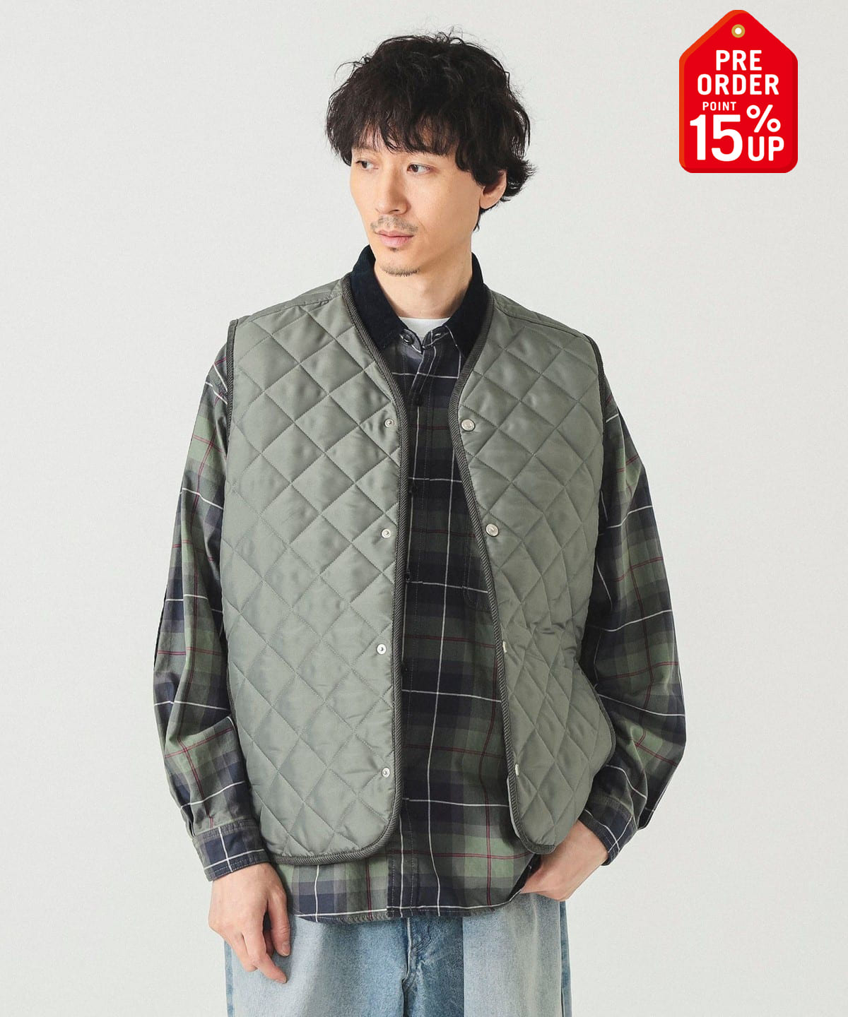 【+15%ポイントUP】【別注】Traditional Weatherwear トラディショナル ウェザーウェア / Quilted Vest トップス MEN SAGE 42 【+15%ポイントUP】【別注】Traditional Weatherwear トラディショナル ウェザーウェア / Quilted Vest トップス MEN SAGE 42
